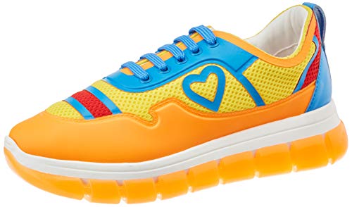 Love Moschino Ja1522, Zapatillas de Gimnasia para Mujer, Multicolor (Multicolore 40a), 36 EU