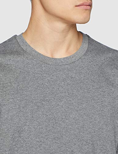 Love Moschino Regular Fit Short Sleeve T-Shirt_Logo B-Side Prints Camiseta, (Melange Medium Grey B733), Hombre