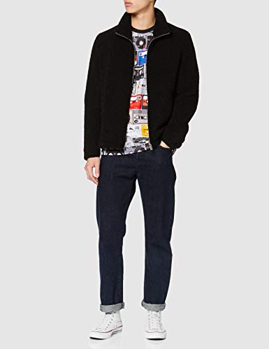 Love Moschino Short Sleeve T-Shirt_Allover Music Cassette Camiseta, (Pr.Cassette 0024), X-Large para Hombre