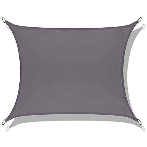 LOVE STORY Toldo Vela de Sombra Impermeable(PES) Rectangular 3×4m Antracita Protección UV para Terraza Camping Jardín al Aire Libre