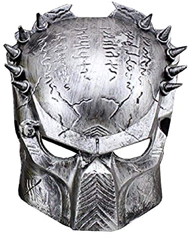 Lovelegis Alien vs Predator Mask - Alien - Carnaval - Halloween - Color Plata - Hombre - Mujer - Idea de Regalo para cumpleaños
