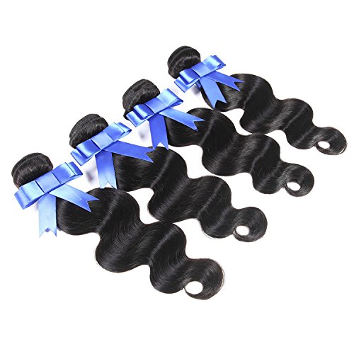 Lovenea adorno para entrada de 7 A de onda del cuerpo de la simples en los sin procesar diseño estilo peruano 100% de piel con para el hombre del pelo del trama tamaño de la 4 retales de Freestyle de cierres de 12 de uno o dos 40,64 cm