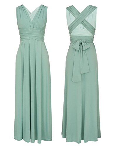 Lover-Beauty Vestido Largo Mujer para Noche y Fiesta Casual Algodón Ropa Top Falda Espalada Descubirta Dama de Honor Sexy y Elegante Verano de Novia Sin Manga y Un Hombro