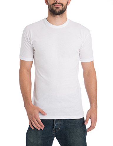 Lower East Herren T-Shirt mit Rundhalsausschnitt, 10er Pack, Mehrfarbig (Schwarz/Weiß/navy/Grau/rot/Grün), X-Large