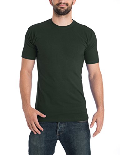 Lower East Herren T-Shirt mit Rundhalsausschnitt, 10er Pack, Mehrfarbig (Schwarz/Weiß/navy/Grau/rot/Grün), X-Large