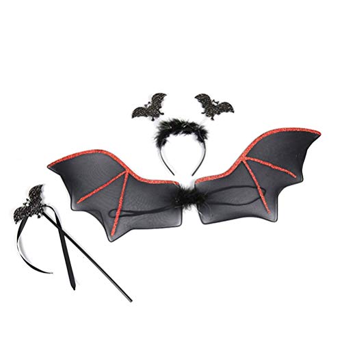 LQH 2pcs Divertido Scary Halloween Props A través Cabeza ensangrentada Hairband de la Venda del aro del Pelo del Partido del Horror Accesorios del Traje Truco Juguete (AX + Bayoneta)