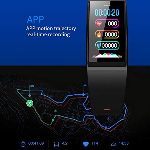 LTLJX Mujer Pulsera Actividad Inteligente Hombre Pulsómetro Smartwatch IP67 Impermeable Reloj Deportivo Rastreador 1.14'' Pantalla Táctil Fitness Podómetro Compatible con Android iOS,Negro