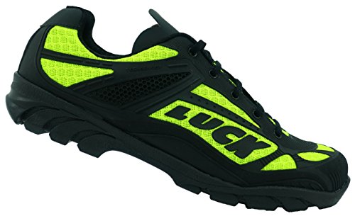 LUCK Zapatillas de Ciclismo Predator 18.0,con Suela de EVA Ideal para Poder adaptarte a Cualquier Terreno y disciplina Deportiva. (43 EU, Amarillo)