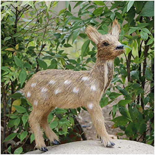 LUCKFY Realista de la simulación Modelo Animal - Bosque Modelo Ciervo almizclero - Realista Relleno Deer River Figurita para Regalos de la decoración del hogar Adornos para niños,Female