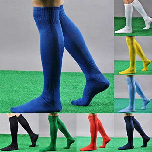 LUCKYCAT Fútbol Medias para hombre Medias para hombre Calcetines Performance Crew Knee High Classic Football Dri Fit Calcetines Calcetines de Compresión de Algodón Orgánico para Hombres Vuelos Viajes