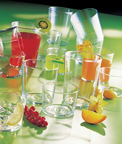 Luminarc Gorbea Set de 18 Vasos de Vidrio, (6 Sidra, 6 Pinta, 6 chiquito), Sodo, 53 cl + 36cl + 23cl