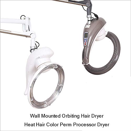 lunch box Acelerador Montado En La Pared Secador De Pelo Orbital Calor Color De Cabello Procesador Permanente Secador, Peluquero Peinado Rizado Secado Nutritivo Cuidado Inteligente Bonnet,Gris