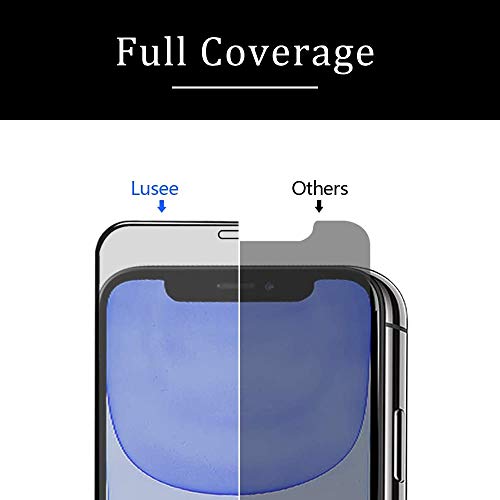 Lusee Protector Pantalla de Privacidad para iPhone 11 y iPhone XR (6.1 Pulgada) Anti Spy Cristal Templado Cobertura Completa Anti Espía Vidro Templado [con Herramienta de instalación] 【2 Piezas】