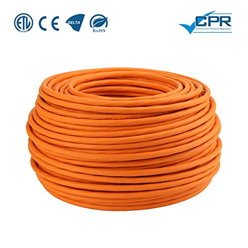 LW Cable de tendido electrónico de alta calidad Cable de red Gigabit S/FTP PIMF 1000MHz Cat7 4x2xAWG23 LSZH Cableado Cable de datos LanCable CAT7 Naranja Cat7 100m