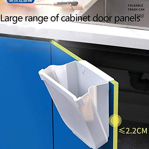 LXZSP Cubos de Cocina Cubo de Basura montado en la Pared, Bote de Basura Plegable Que Ahorra Espacio sin doblarse, 6L y 10L, Apto para Cocina, Sala de Estar, Dormitorio, baño