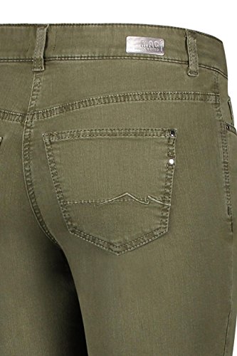 MAC Jeans Angela_0380L Vaqueros Straight, Verde (Military Green PPT 348r), 46W x 32L para Mujer