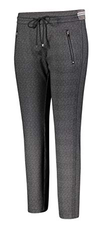 MAC Jeans Easy Smart Pantalones, Gris (Anthracite Figured 080g), W24/L27 (Talla del Fabricante: 32/27) para Mujer