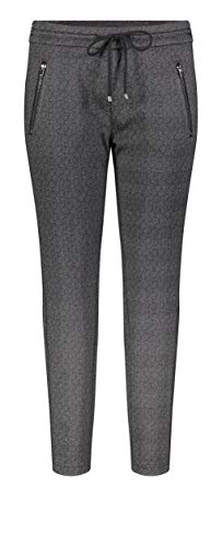 MAC Jeans Easy Smart Pantalones, Gris (Anthracite Figured 080g), W24/L27 (Talla del Fabricante: 32/27) para Mujer