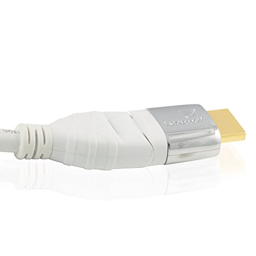 Mackuna Flex Plus 0.2M Cable de extensi?n HDMI Audio - Video con Ethernet (1080P, 4k2k, PS4, XBOX ONE, DVD, Blu-ray, SKY HD, VIRGIN BOX, UHD, FULL HD, PLASMA & TV LED, 3D TV Plomo, ARC, Dolby TrueHD
