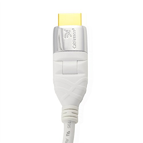 Mackuna Flex Plus 0.2M Cable de extensi?n HDMI Audio - Video con Ethernet (1080P, 4k2k, PS4, XBOX ONE, DVD, Blu-ray, SKY HD, VIRGIN BOX, UHD, FULL HD, PLASMA & TV LED, 3D TV Plomo, ARC, Dolby TrueHD