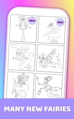 Magic Animated Shining Coloring Book For Little Fairies
