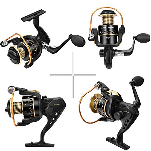 Magreel Caña y Carrete Combos de Pesca, Vara de Pescar Telescópica Sedales Anzuelos Cebos Señuelos Bolsa para Spinning Spincast Baitcasting Lanzado Surf Fishing Aparejos Accesorios de Pesca (2,7 M)