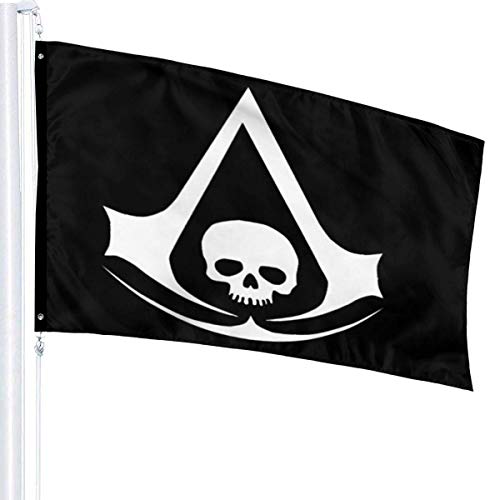 maichengxuan Assassin'S Creed1 Banderas 3 X 5 Ft Outdoor Garden Courtyards Decor Porch Balcony Lightweight Banderas - UV Fade Resistant
