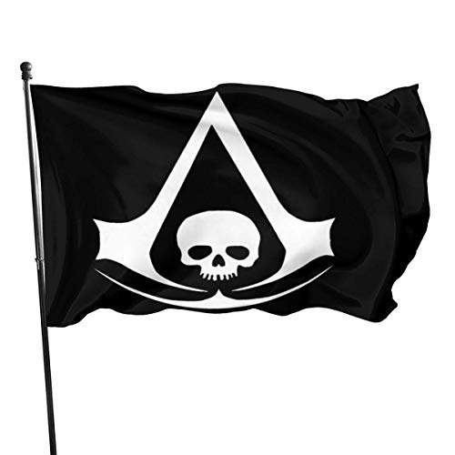 maichengxuan Assassin'S Creed1 Banderas 3 X 5 Ft Outdoor Garden Courtyards Decor Porch Balcony Lightweight Banderas - UV Fade Resistant