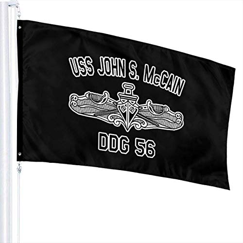 maichengxuan Bandera de Jardín 3 X 5 Ft USS John S McCain DDG56 Home Decoration Durable Polyester for Outdoor/Indoor/Garden