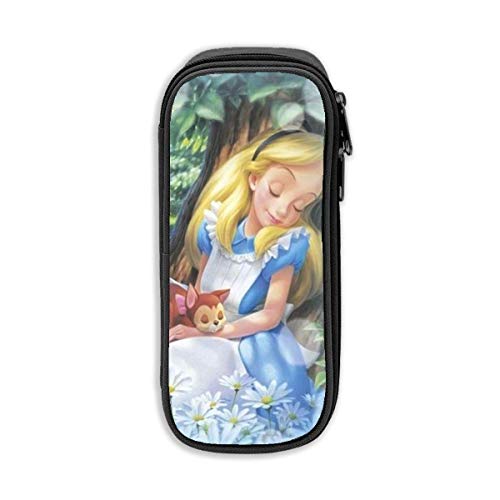 Makeup Brush Bag,Bolsa De Cepillo De Maquillaje Con Estampado De Princesa Alice, Útiles Bolsas De Maquillaje Para Adultos, Niños Y Niñas,20x9x4cm
