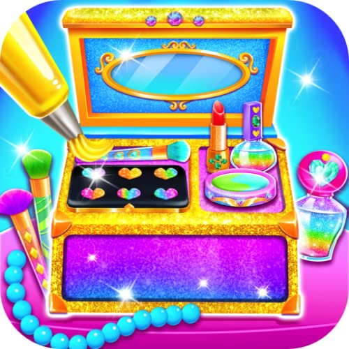 Makeup Kit Cake Maker - Girls Rainbow Glitter Makeup Baking Salon Games