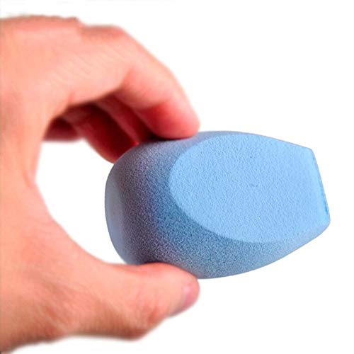 Makeup Sponge Fashion Girl Single Product 1pcs Maquillaje Blender Foundation Puff Oblique 3D Powder Puff Sponges Makeup Sponge (Color : Blue)