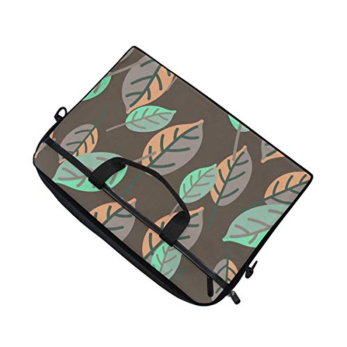 Maletín para maletín con Estilo para Laptop 15 Pulgadas con Correa para el Hombro para Hombres y Mujeres Hojas Hermosas
