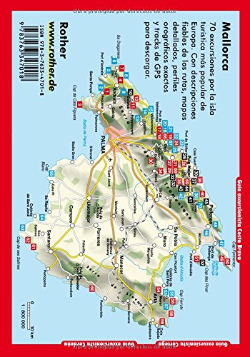 Mallorca, guía excursionista. 70 excursiones. 4ª edición 2016. Castellano. Rother.