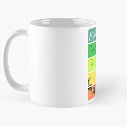 Mallorca Sun Palm Bikini Summer Travel Vacation Bathe Tree To La Mejor Taza de café de cerámica Blanca de 11 oz