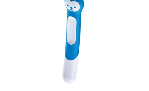 MAM Training Brush - Cepillo de dientes para niños con mango largo, 5 meses, color azul
