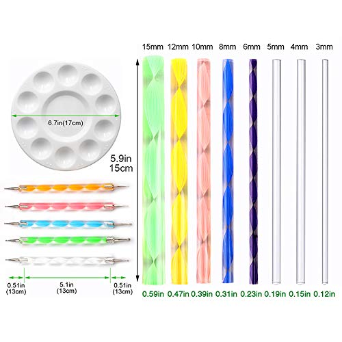 Mandala Rock Dotting Tools Juego de herramientas de pintura artística, plantillas de mandala, bandeja de pintura, 8 varillas de acrílico, 5 lápices de doble cara para pintar uñas, dibujar, B