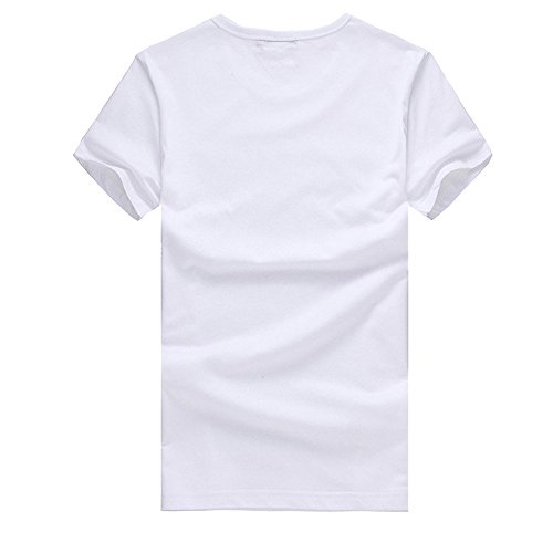 Manga Corta Camiseta para Hombre Moda Estampado Calaveras Cuello Redondo Slim Fit Personalizadas T-Shirt de Verano Cómodo Transpirables Simplicidad y Moda MMUJERY
