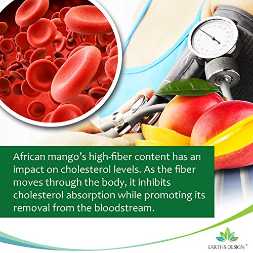 Mango Africano - 6000mg - Suplemento de Máxima Concentración de Mango Verde - African Mango - Para Hombres y Mujeres - Apto Para Vegetarianos - 90 Pastillas (Suministro Para 3 Meses) de Earths Design