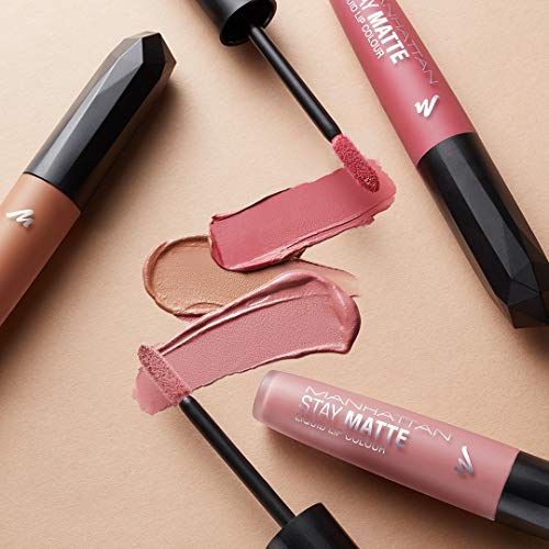 Manhattan Stay Matte Liquid Lip Colour 105 Raw Kiss - Pintalabios, 5,5 ml