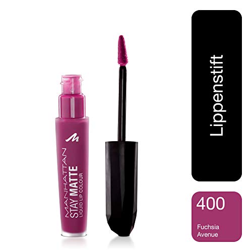 Manhattan Stay Matte Liquid Lip colour, color 400 Fucsia Avenue, Rosa, 6 ml
