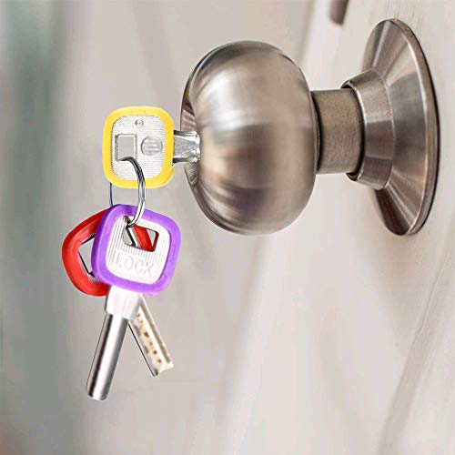 ManLee 20pcs Cubre Llaves Silicona Funda Llaves Casa Flexible Cubierta de Llave Colores Identificador de Llaves para Teclas Codificar Tapa de Identificación para Casa Oficina Hotel Ronda