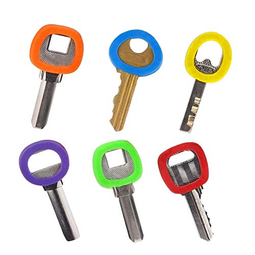 ManLee 20pcs Cubre Llaves Silicona Funda Llaves Casa Flexible Cubierta de Llave Colores Identificador de Llaves para Teclas Codificar Tapa de Identificación para Casa Oficina Hotel Ronda
