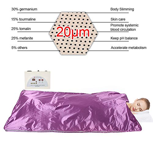 Manta de sauna de calefacción por infrarrojos manta de vapor,manta de sauna de vapor de casa,manta de drenaje de calefacción salón de belleza,promoción de la circulación sanguínea,modelando la figura