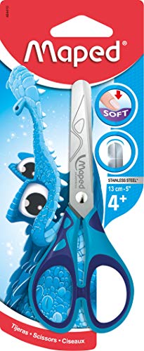 Maped - Tijeras de escuela, 13 cm, colores surtidos, 1 unidad