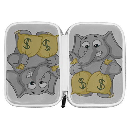 Maquillaje Estuche cosmético Heavy Big Giant Elephant Kid Maquillaje Bolsa Beauty Box Bag Multifuncional Girl Makeup Pouch para hombres mujeres