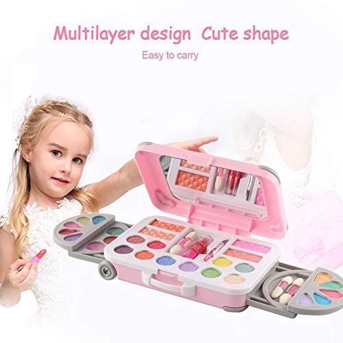 Maquillaje Niñas Set Maletin Juguete Niña, Set de Maquillaje cosmético y Real Lavable