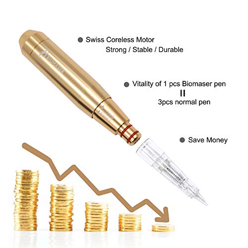 Máquina de maquillaje permanente Biomaser Mini tatuaje Kits de pluma Suizo Motor Rotary Machine Machine Pen con control de velocidad Eyebrow Eyeliner Body Lips maquillaje pluma