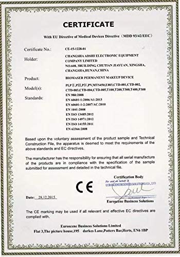 Máquinas de Tatuaje BIOMASER® Incluye una Fuente de Alimentación Digital Inteligente y una Pluma de Tatuaje de Maquillaje Permanente con 10 piezas Agujas Practicar la Pieldel Pedal