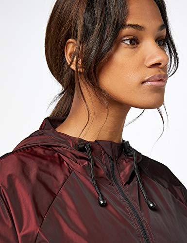 Marca Amazon - AURIQUE Pac a Mac Chaqueta Mujer, Rojo (Port Royale Port Royale), 42, Label:L